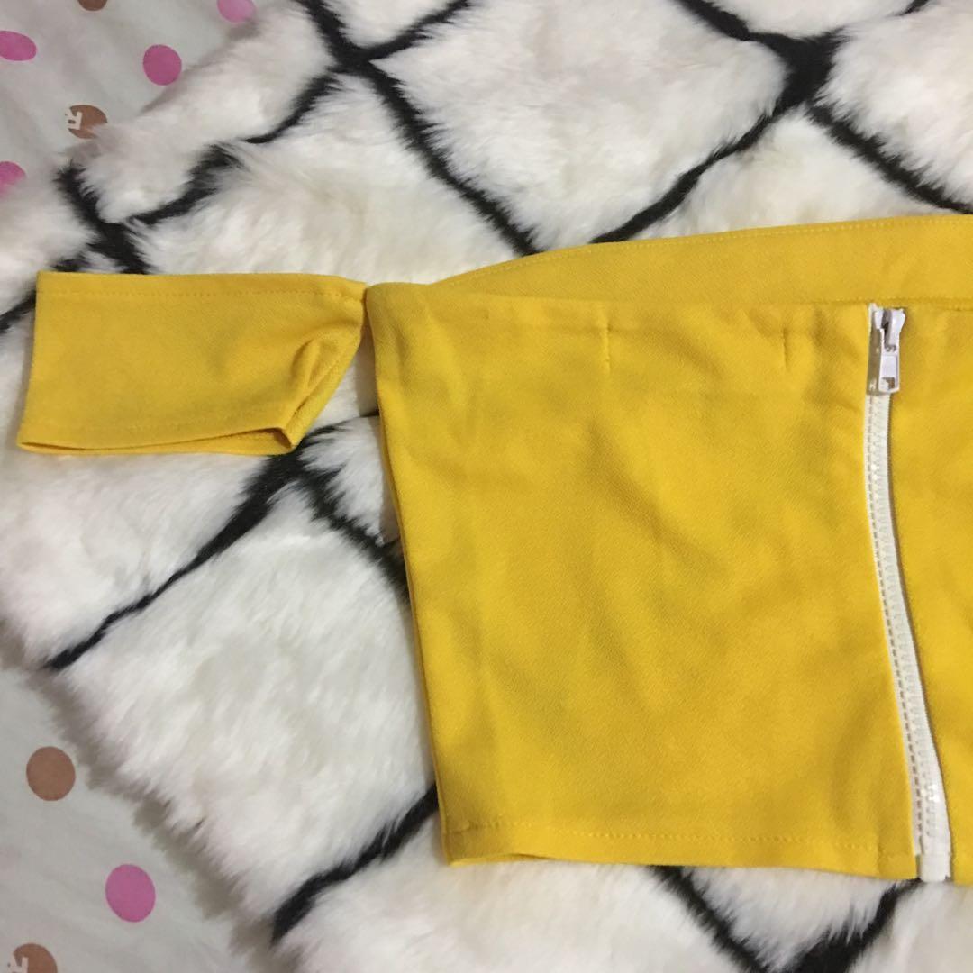 Apartment 8 Yellow Off Shoulder (Category: Blouses) located in Manila. Submitted by everchic (Listing ID 204901971, Image 2). Description: .