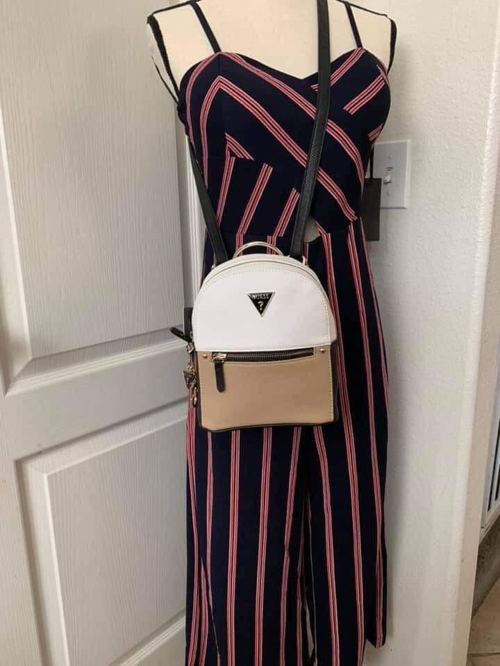lilya logo convertible mini backpack