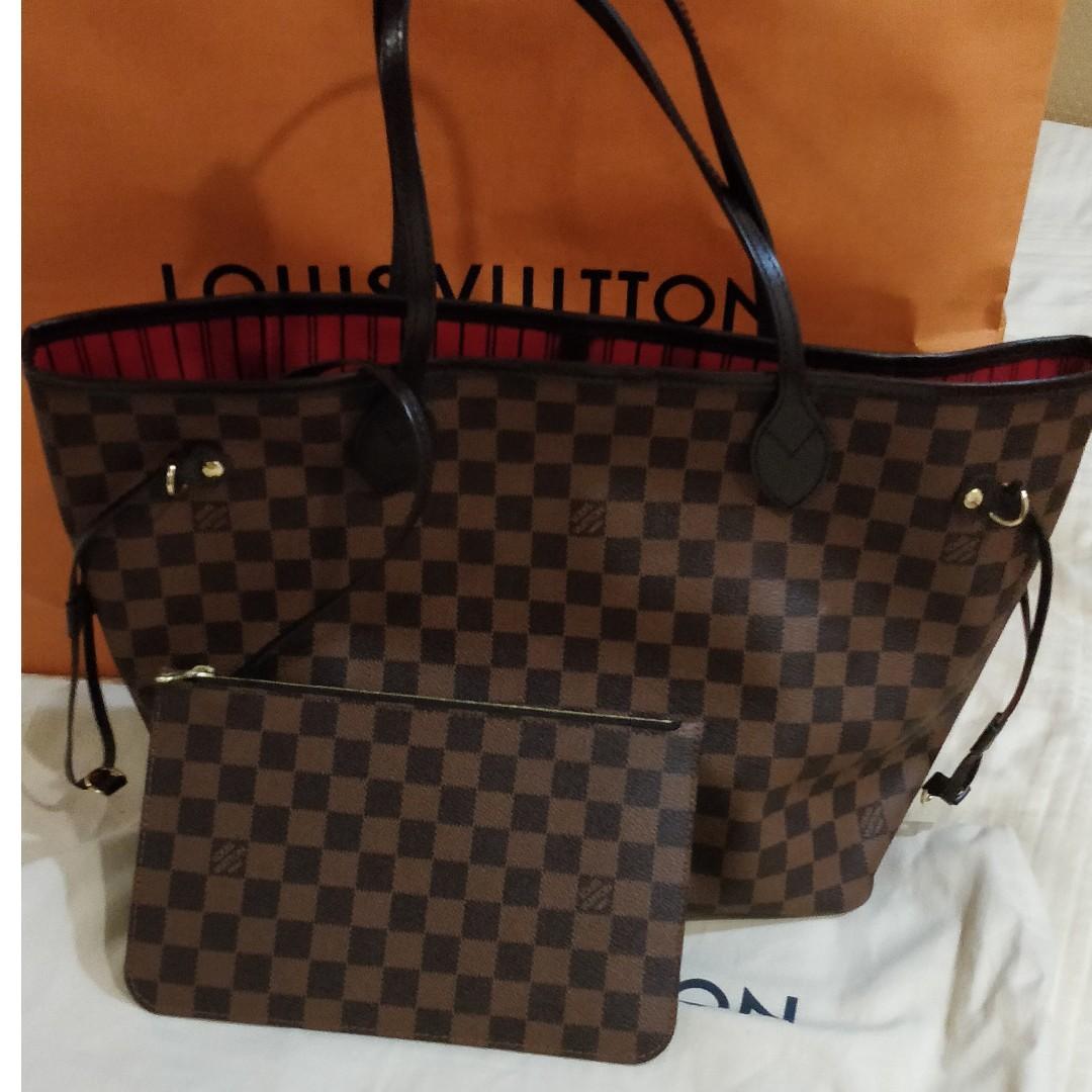 AUTHENTIC LOUIS VUITTON Neverfull MM, Luxury, Bags & Wallets on Carousell