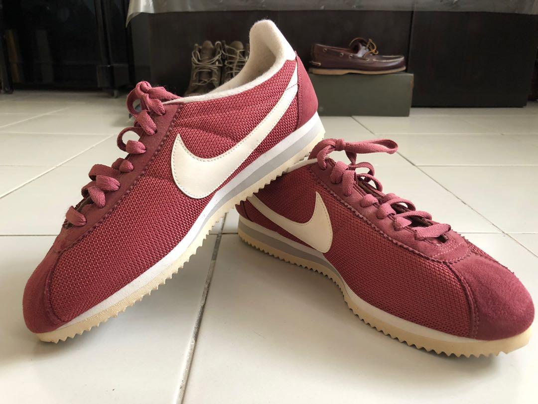 all red cortez shoes