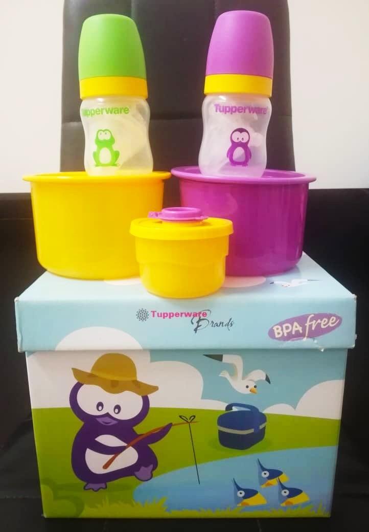 Baby Milk Bottle Set Tupperware Brand Babies Kids Nursing