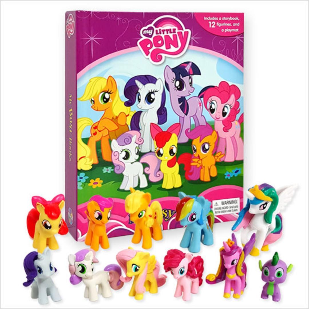 Bn My Little Pony My Busy Books Including 12 Figurines And Playmat Hobbies Toys Books Magazines Children S Books On Carousell