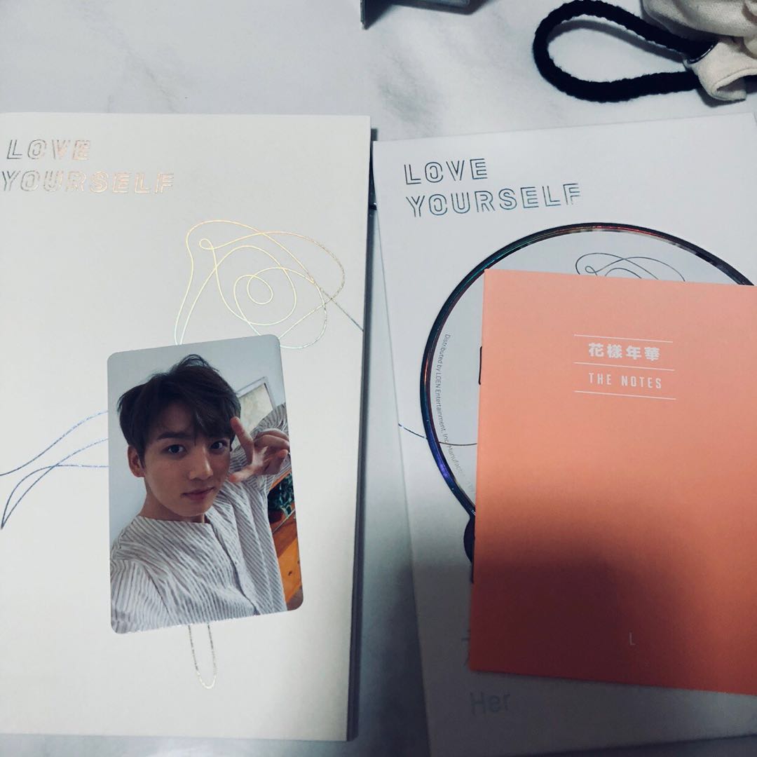 BTS LY HER 'L' ALBUM + JUNGKOOK JK PC + POSTER + STICKER ...