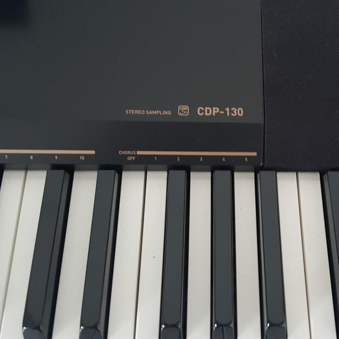 Casio CDP 130 Digital Piano Keyboard Weighted Keys Sustain