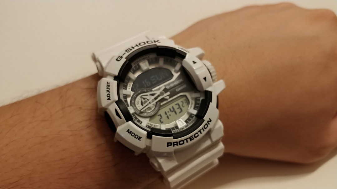 G shock top ga 400 white