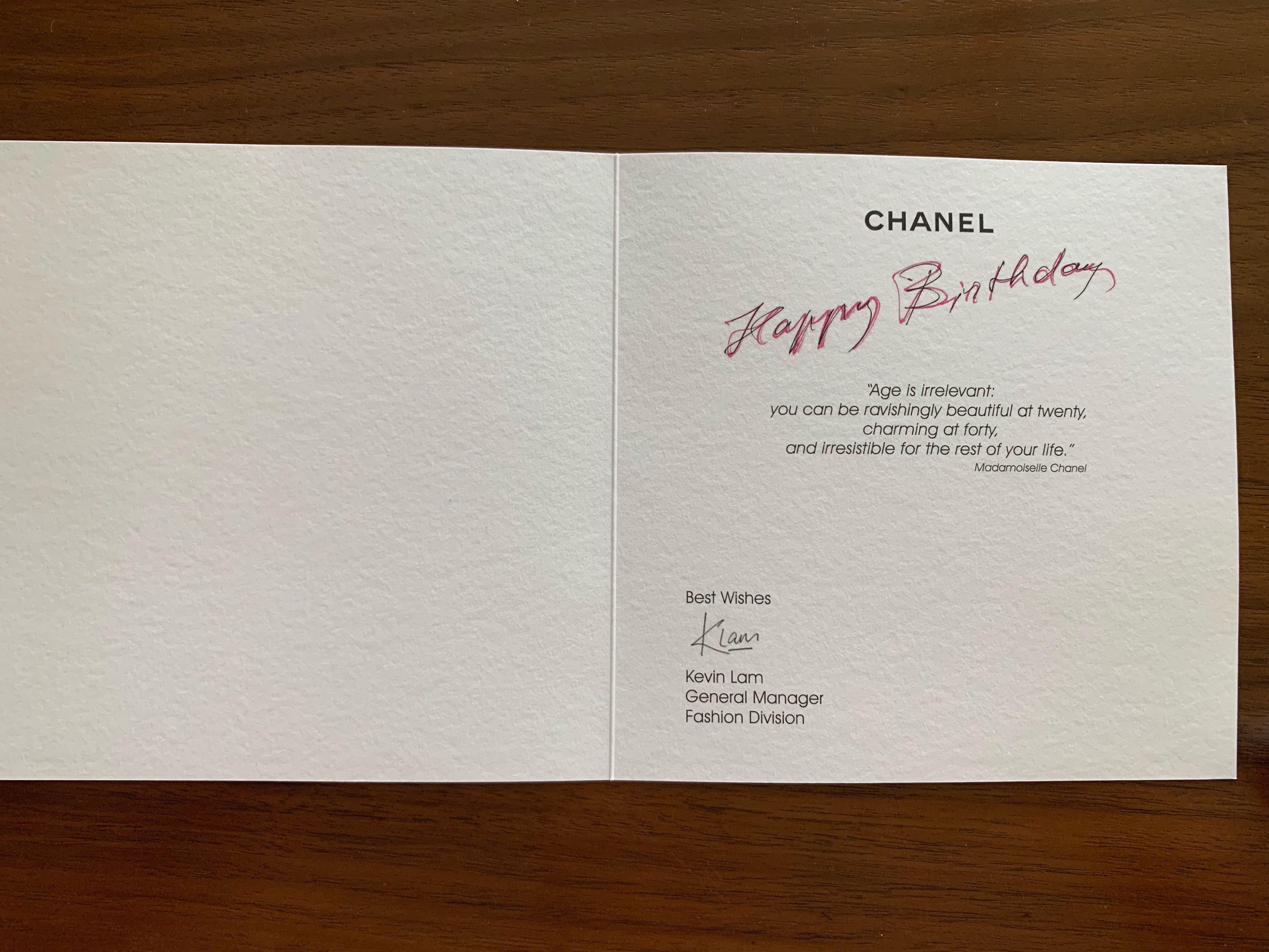 Chanel birthday card, Hobbies &amp; Toys, Stationery &amp; Craft, Occasions ...
