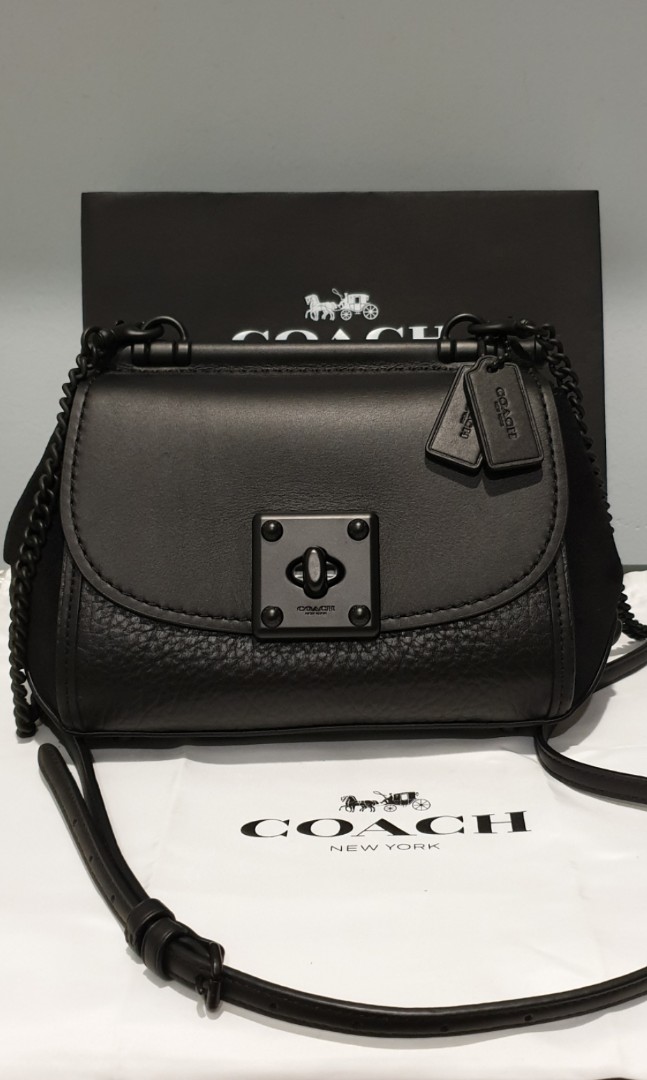 Coach Black Sling Bag, Luxury, Bags & Wallets on Carousell