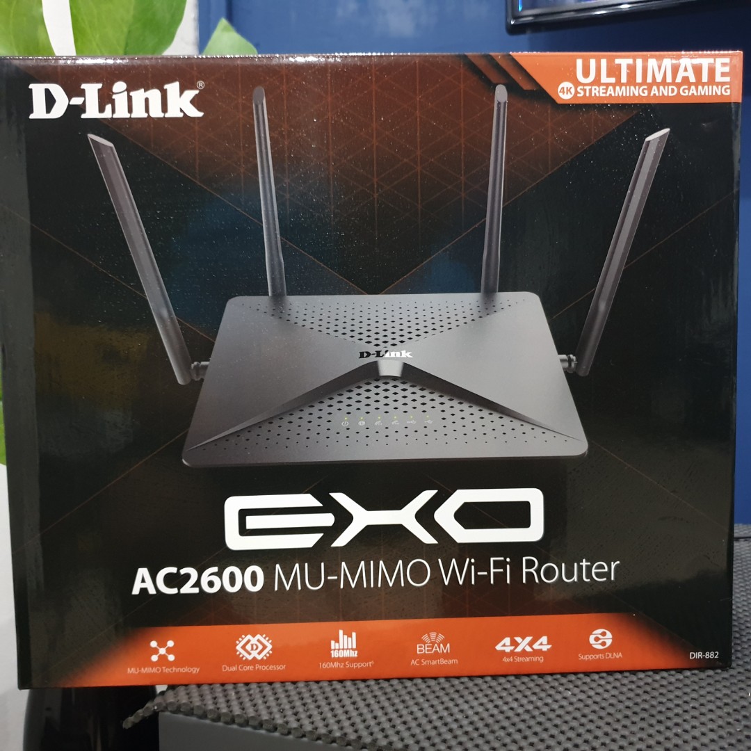 D Link Dir 882 Ac2600 Mu Mimo Dual Band Ultra Gigabit Router Electronics Others On Carousell