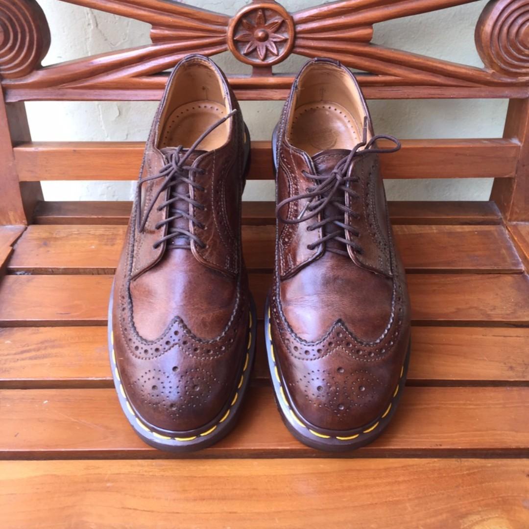 Dr martens brown brogues online