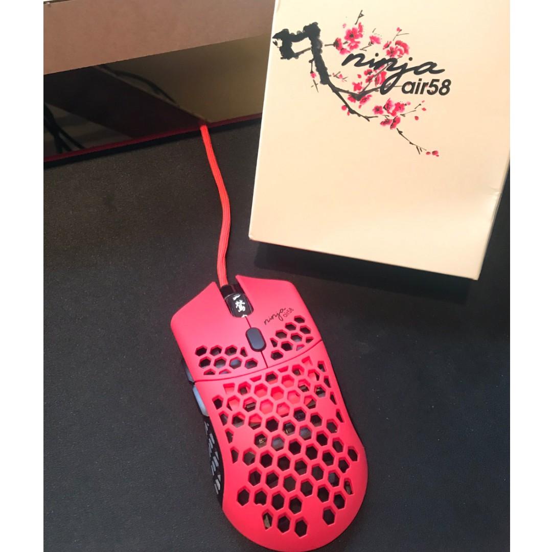 Air58 Ninja Final Mouse Cherry Blossom Red atelieryuwa.ciao.jp