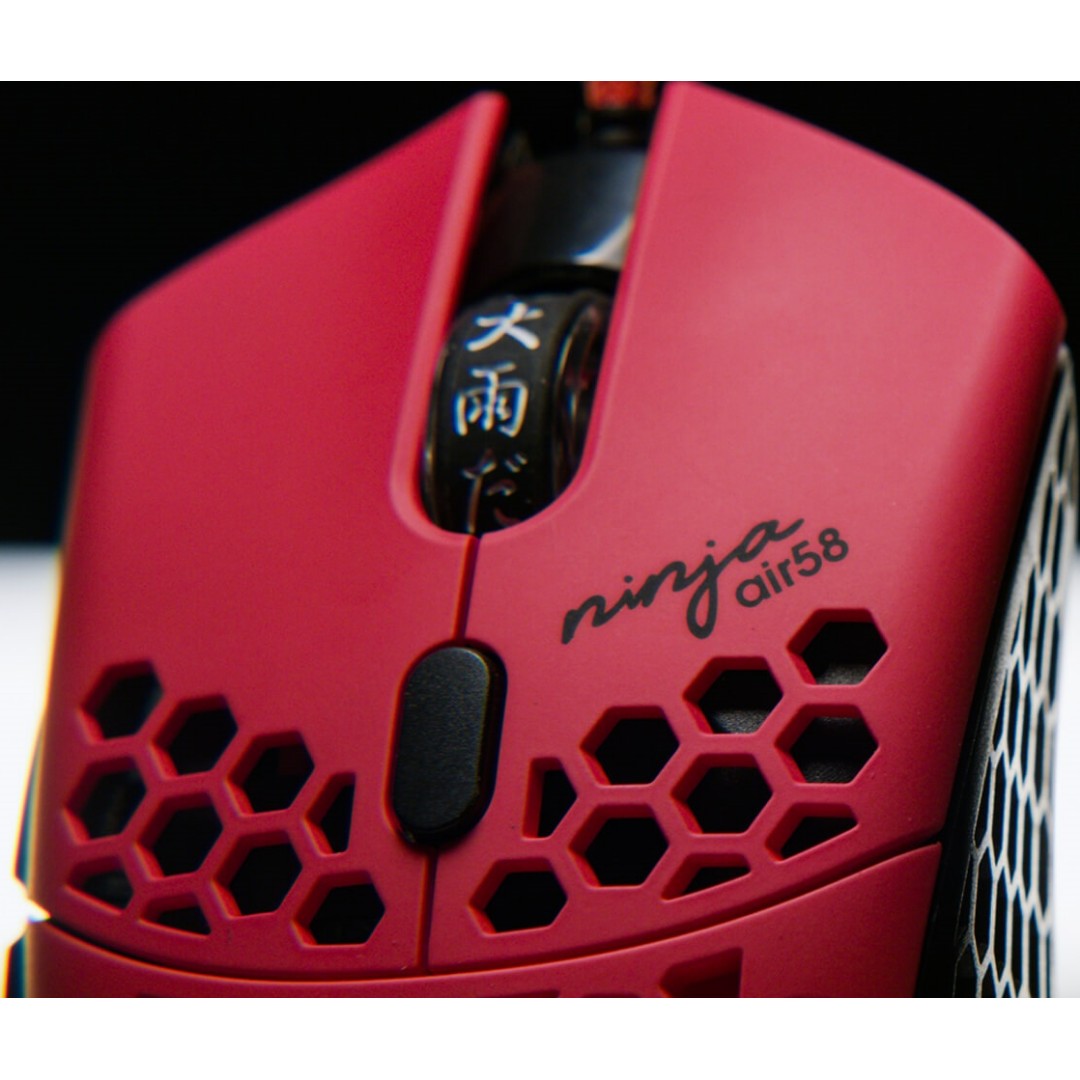 Finalmouse x Ninja Air58 Cherry Blossom Red Gaming Mice Mouse
