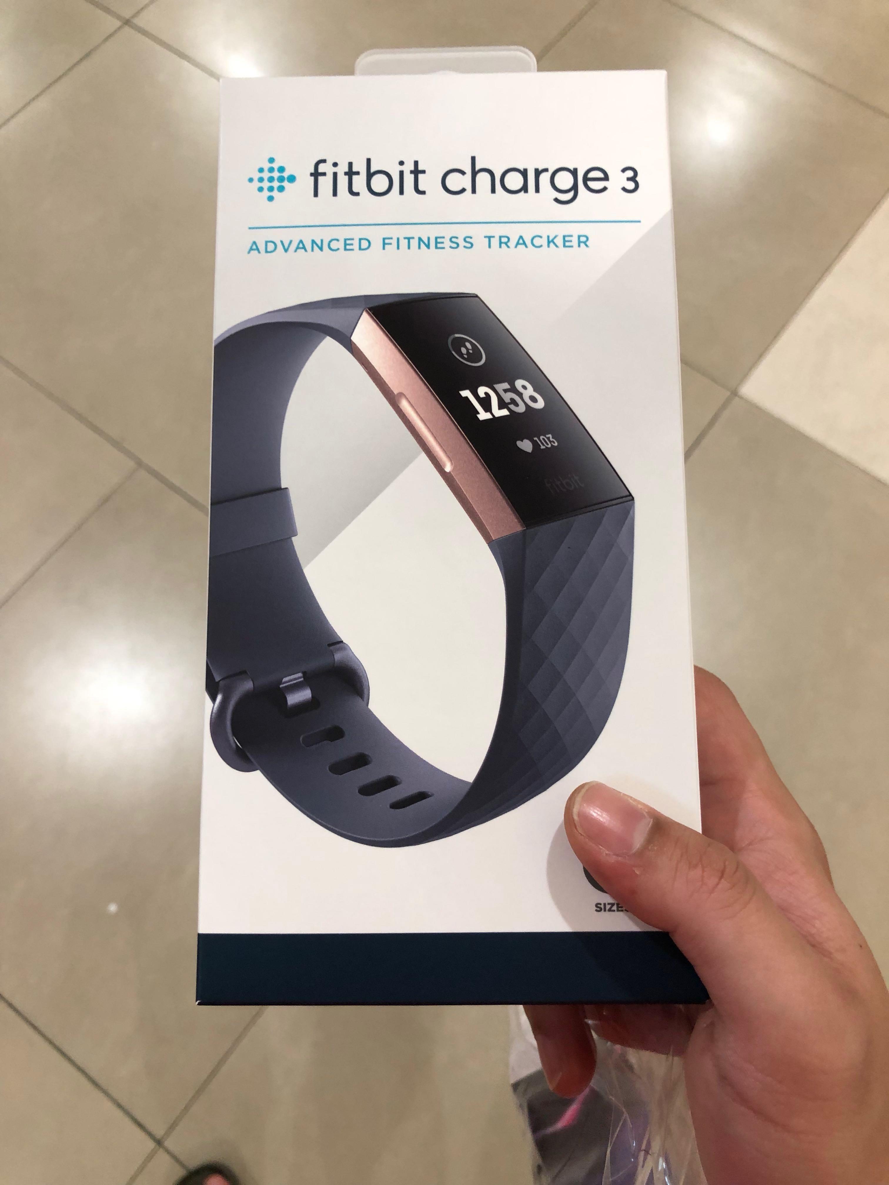 rose gold charge 3 fitbit