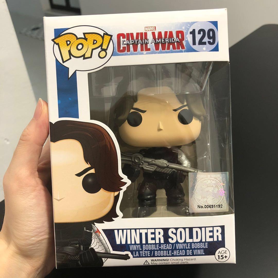 Funko Pop Marvel Captain America Civil War Winter Soldier Toys