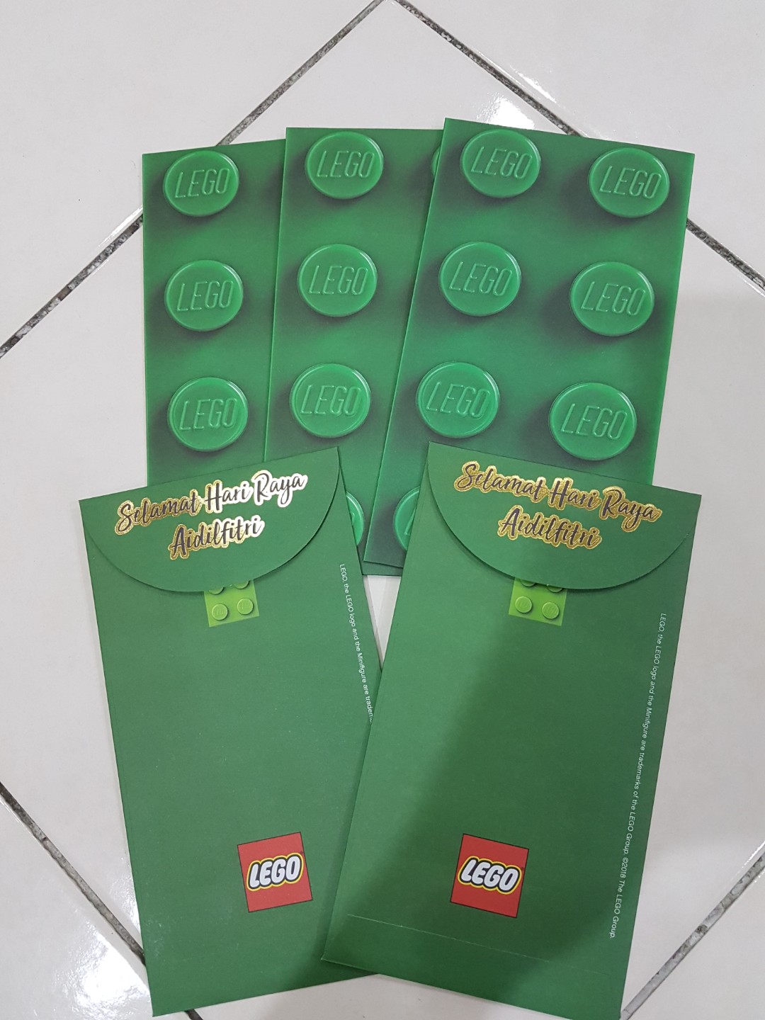 Lego Raya Packet Green packet- hari raya( 1 set rm5 by lego), Women's Fashion, Muslimah ...