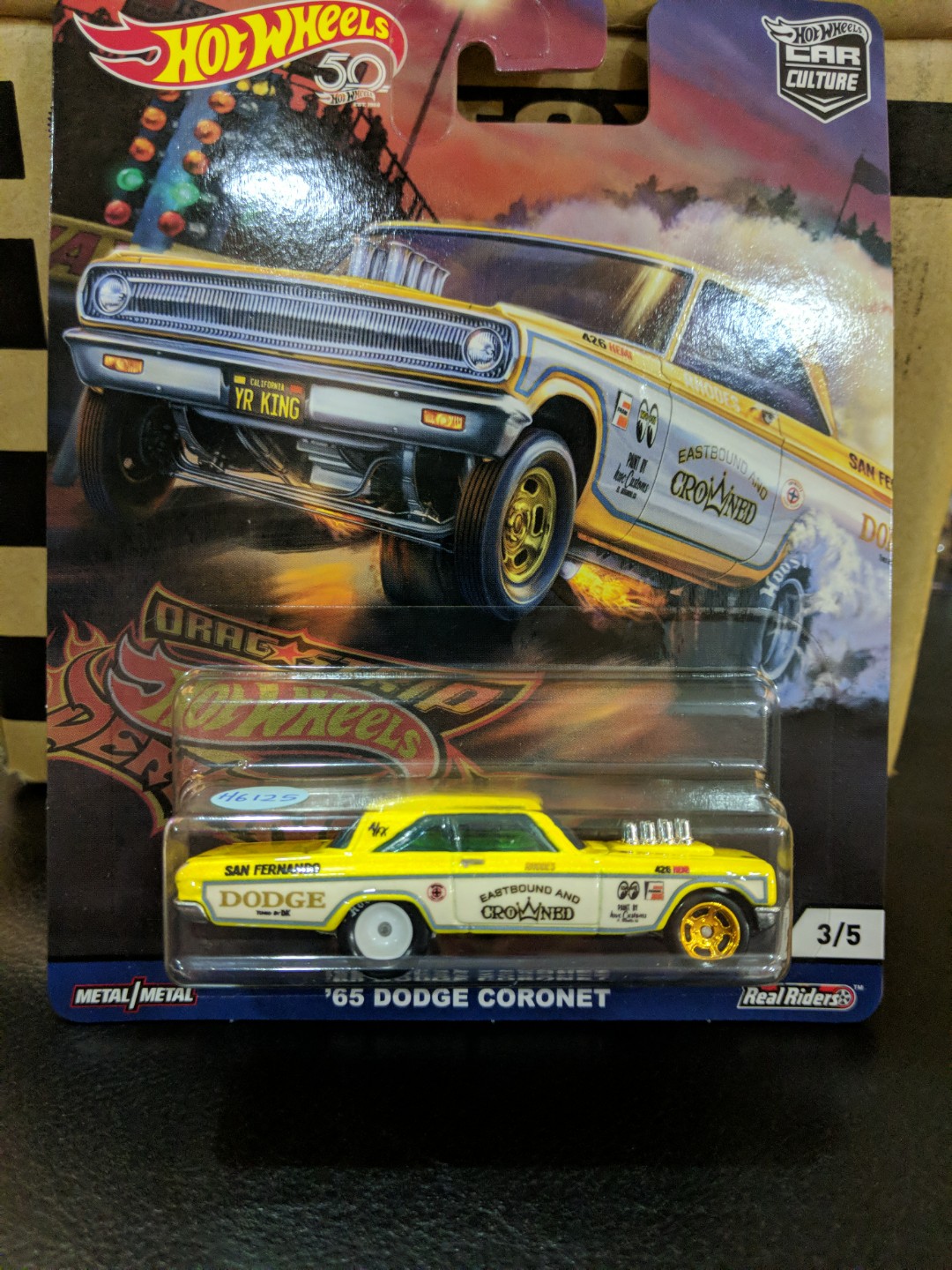 Hotwheels Car Culture Dragstrip Demons 65 Dodge Coronet 3 5