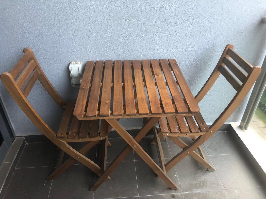 Ikea Askholmen Outdoor Table 2 Chairs Furniture Tables Chairs On Carousell