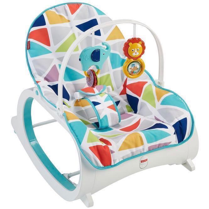 In Stock Fisher Price Infant to Toddler Rocker Geo Multicolor