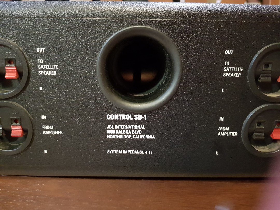 opadgående Bøde forbruge JBL Control SB1 - Subwoofer system, Audio, Soundbars, Speakers & Amplifiers  on Carousell