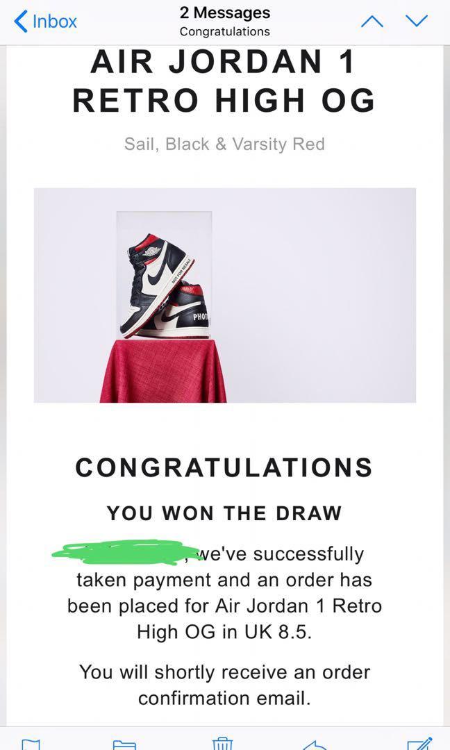 jordan 1 retro high og not for resale