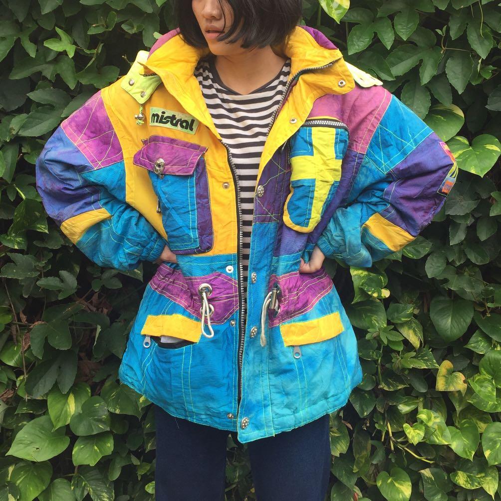 JUAL MURAH Colorful vintage jacket Fesyen Pria Pakaian Baju