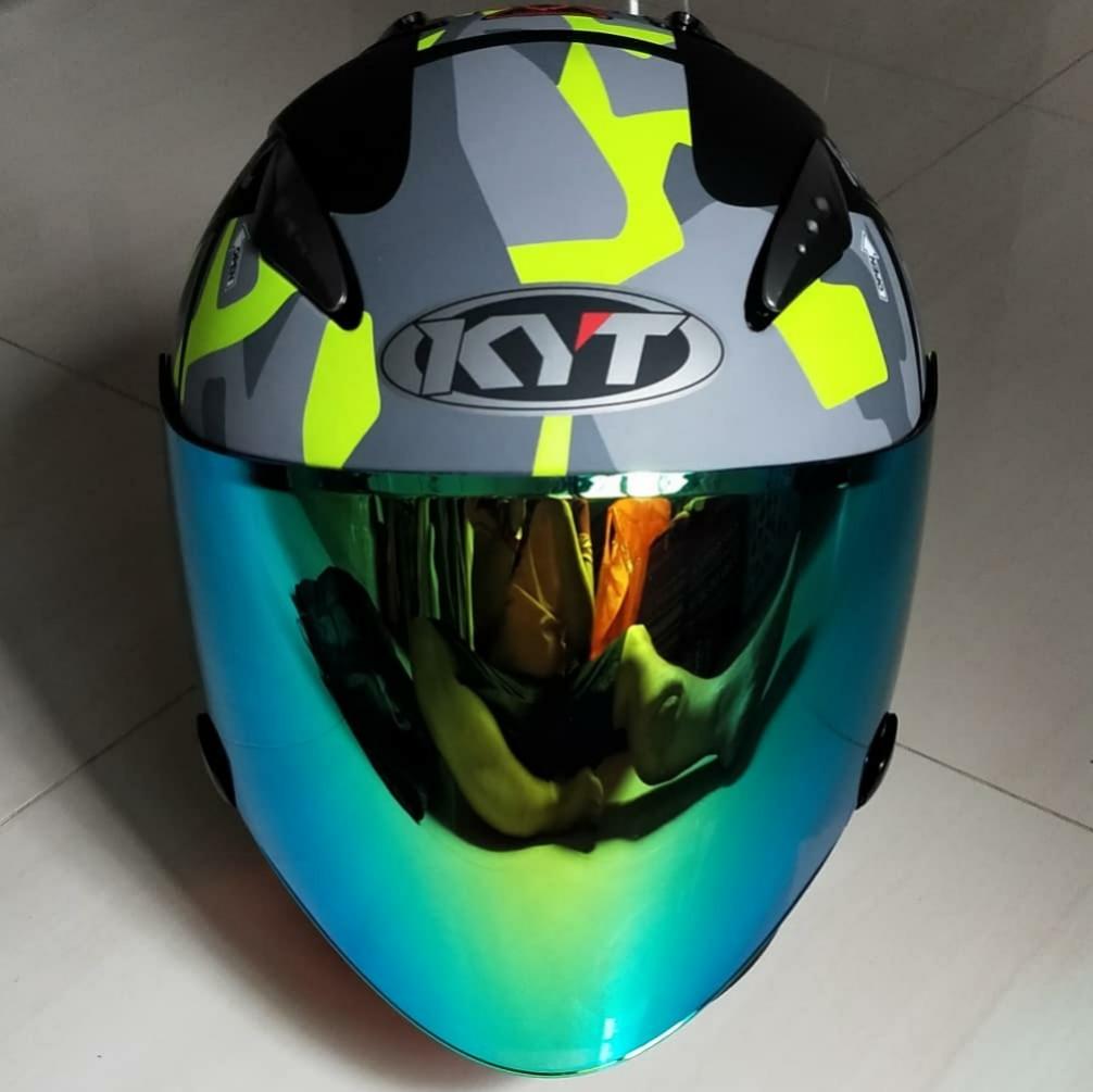 Kyt Helmet (Matte Green), Motorcycles, Motorcycle Accessories on Carousell