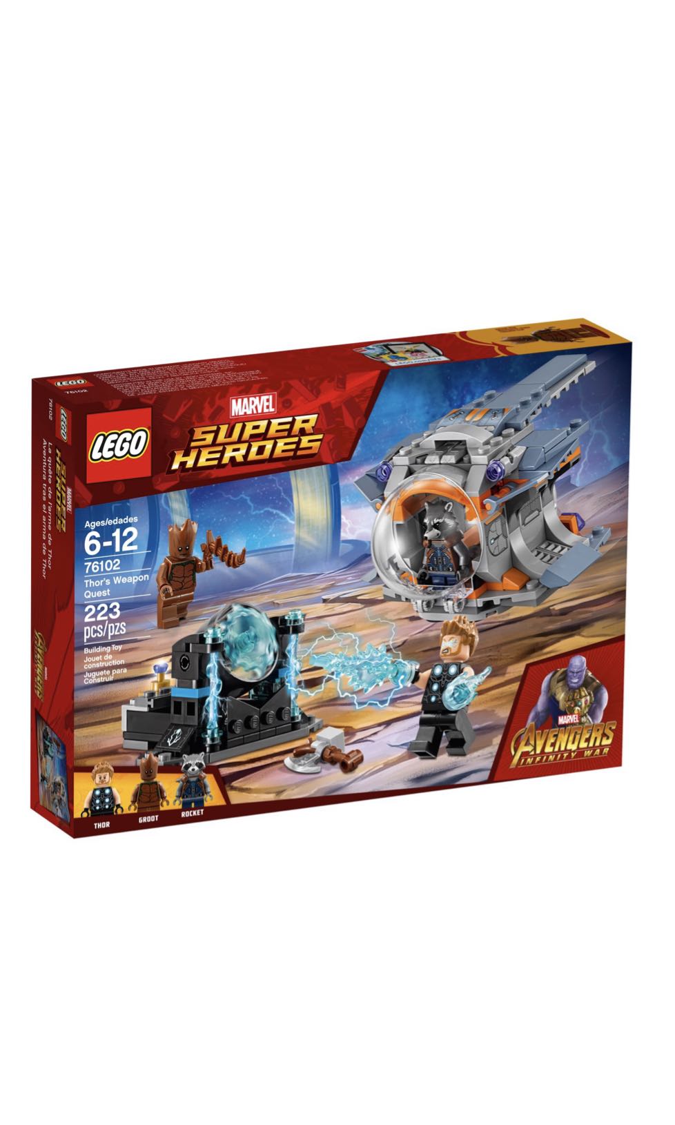 LEGO Super Heroes Marvel Avengers Movie Thor s Weapon Quest 76102