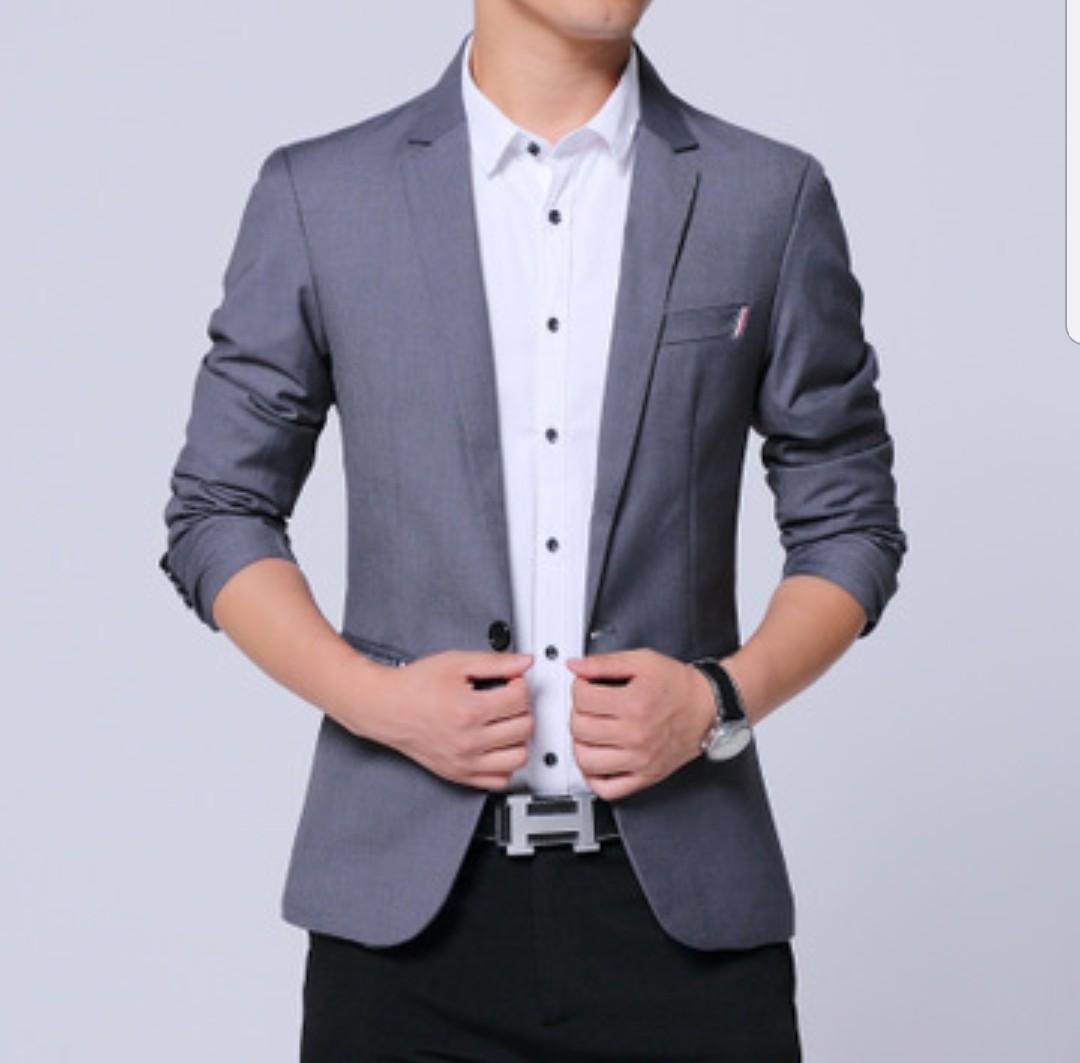 Men S Casual Blazer Men S Fashion Clothes Tops On Carousell