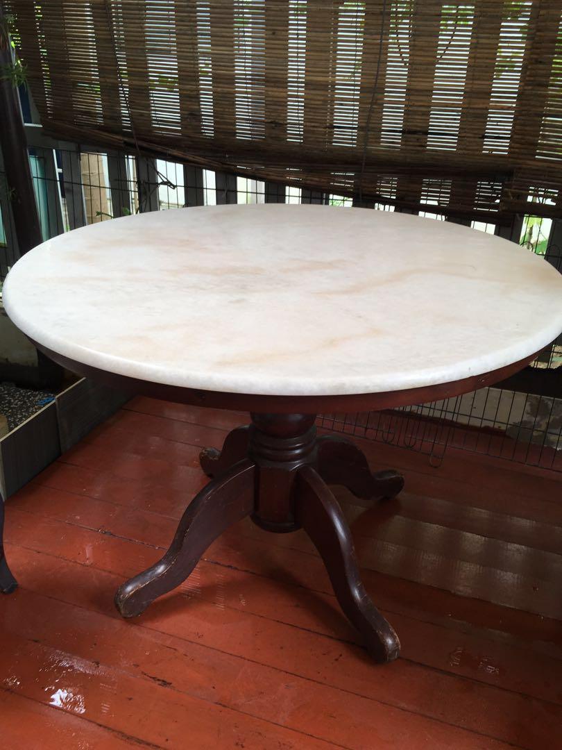 Nego Till Let Go Round Marble Table My1212 Home Furniture Furniture On Carousell