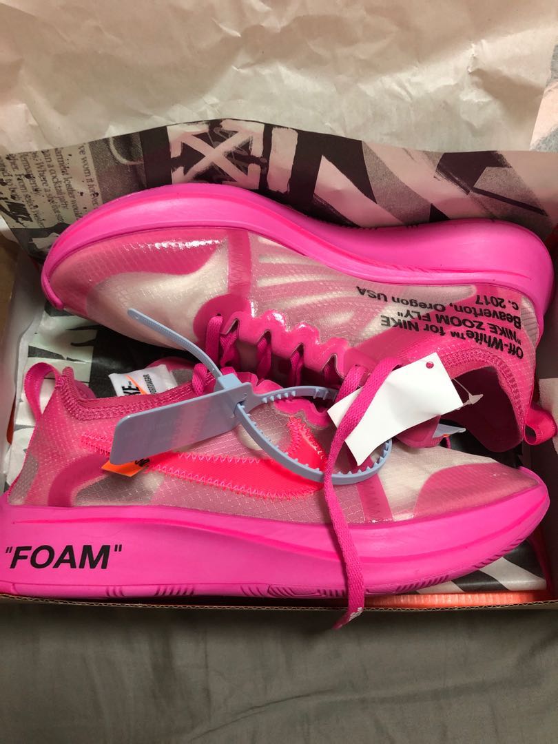 nike x off white zoom pink