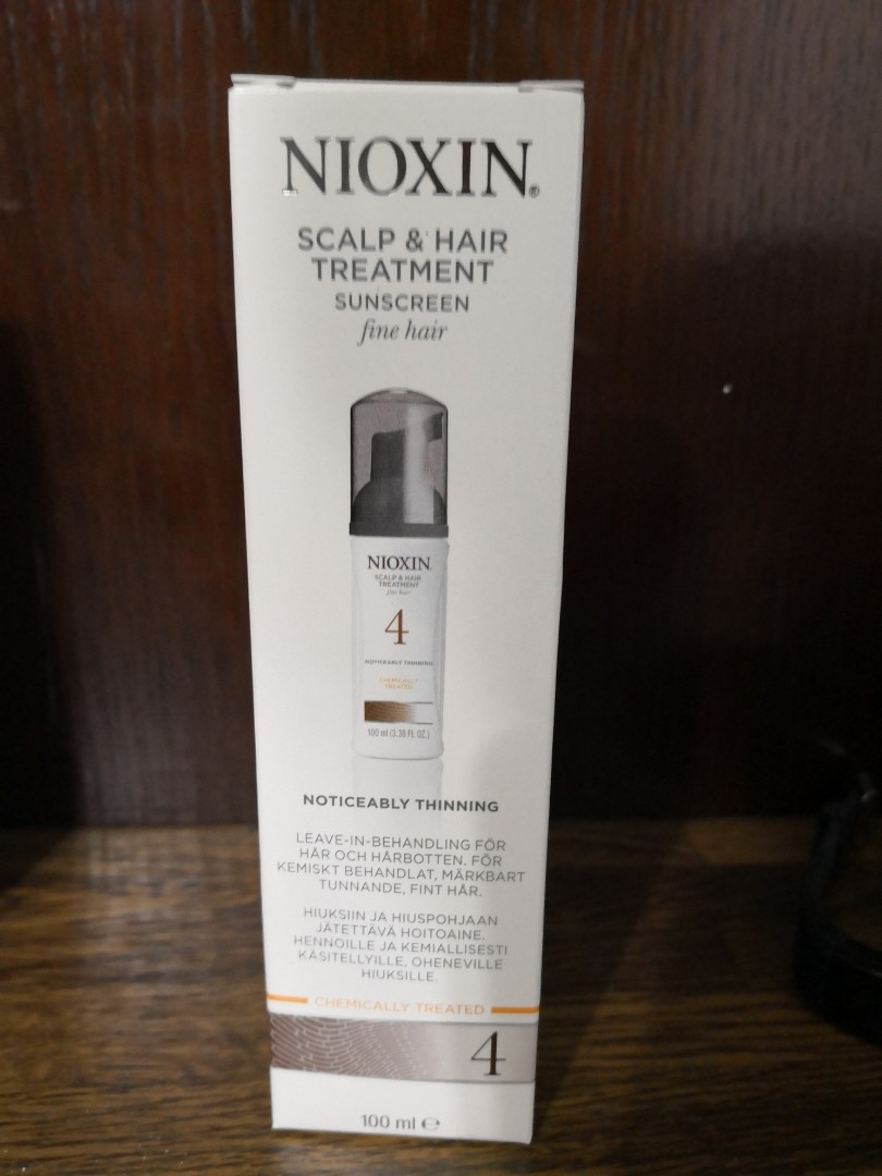 Nioxin Scalp And Hair Treatment No 4 Sunscreen Health Beauty