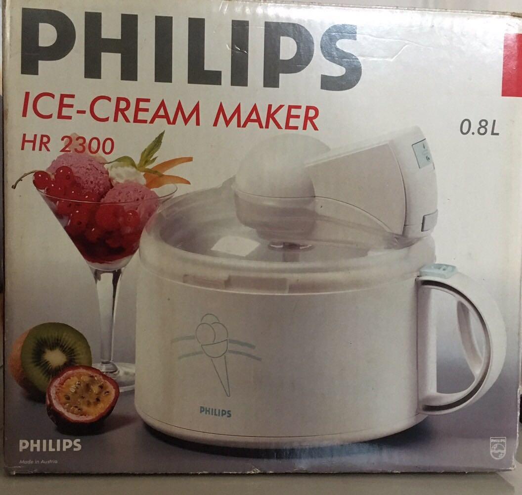 Philips ice 2025 cream maker manual