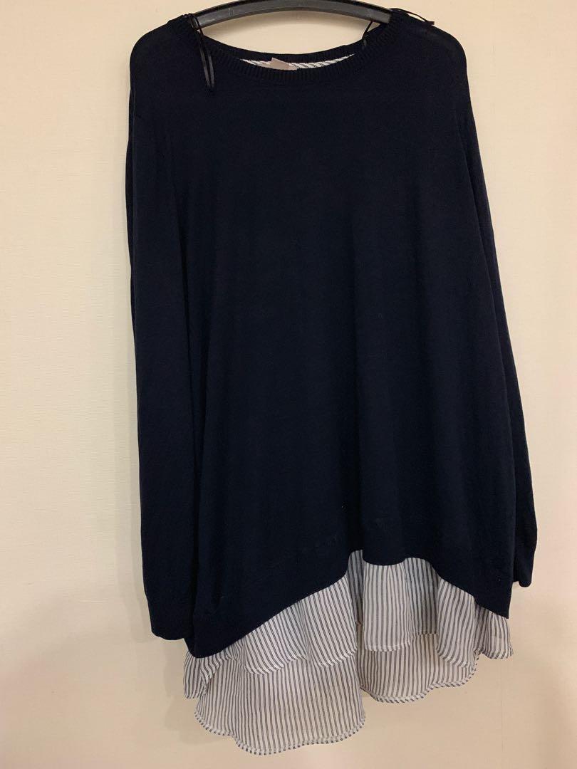 Plus Size Uk22 24 26 Blue H M Top Women S Fashion Clothes Tops