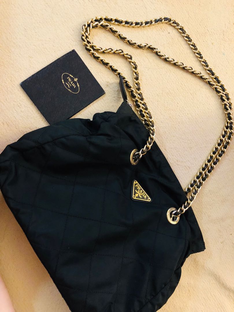 prada chain sling bag