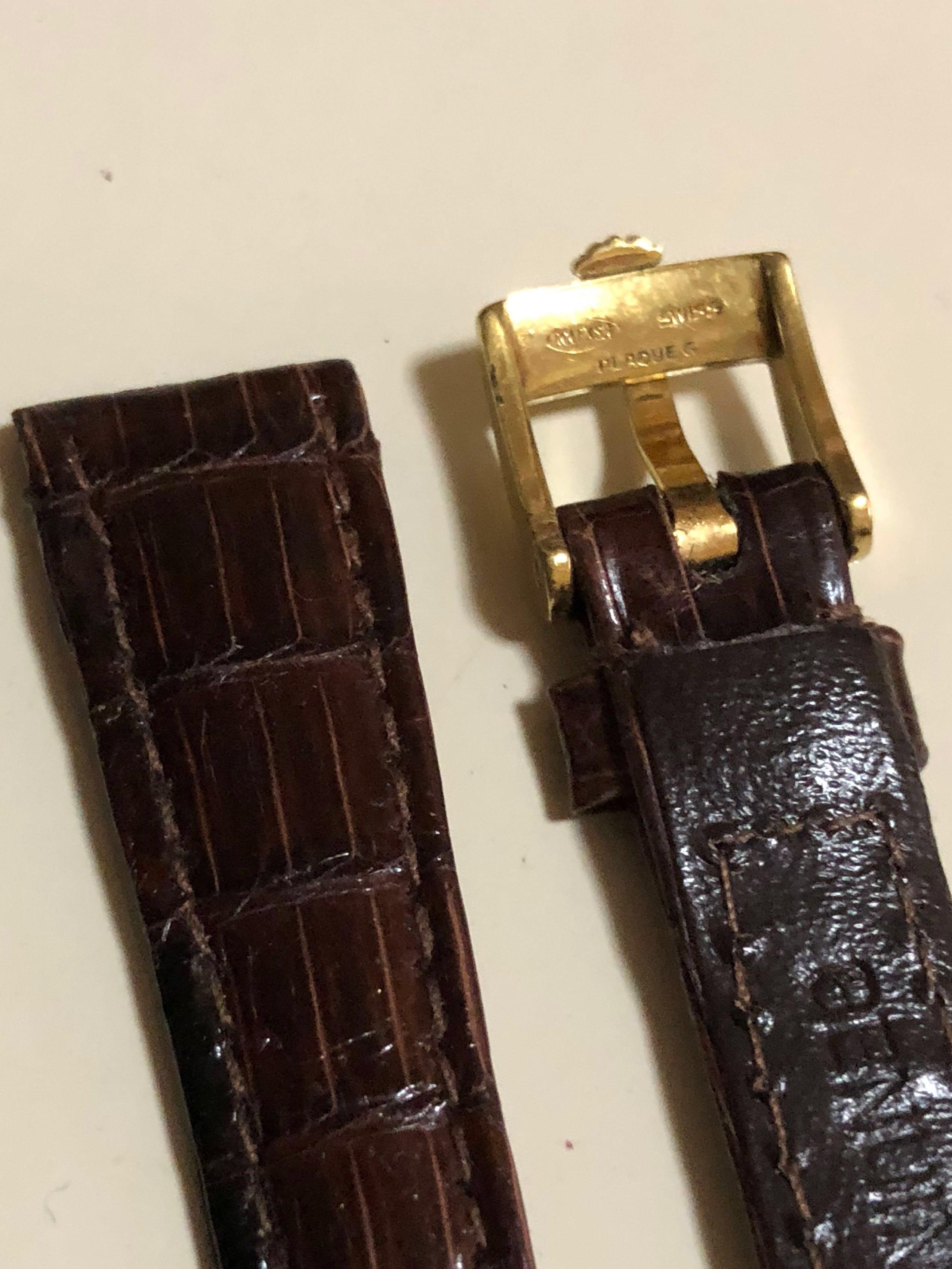 Rolex genuine crocodile leather strap 13mm, Luxury, Watches on Carousell