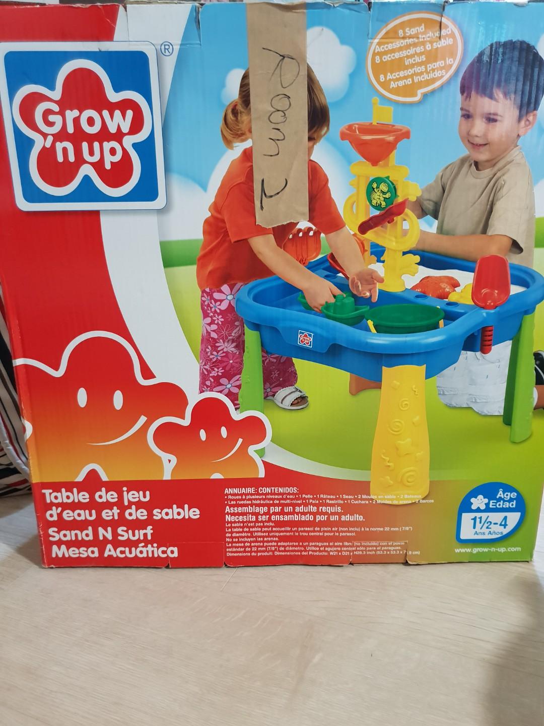 sand and surf water table