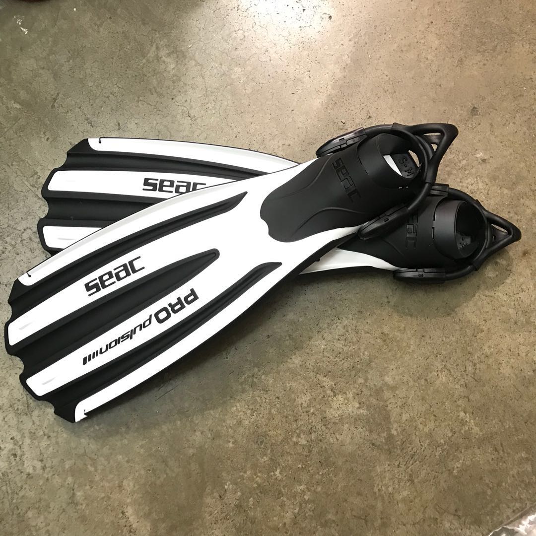 SEAC Motus for Diving Flippers Black Size 8-10