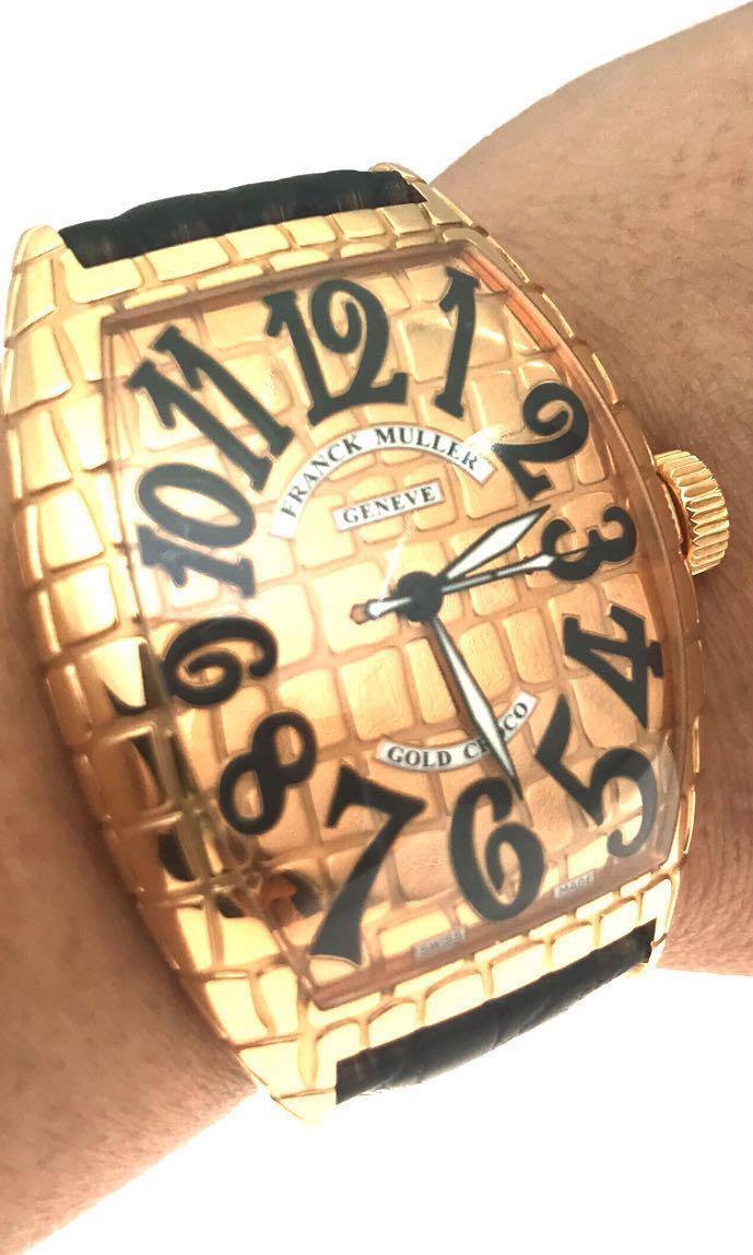 Franck muller new arrivals gold croco
