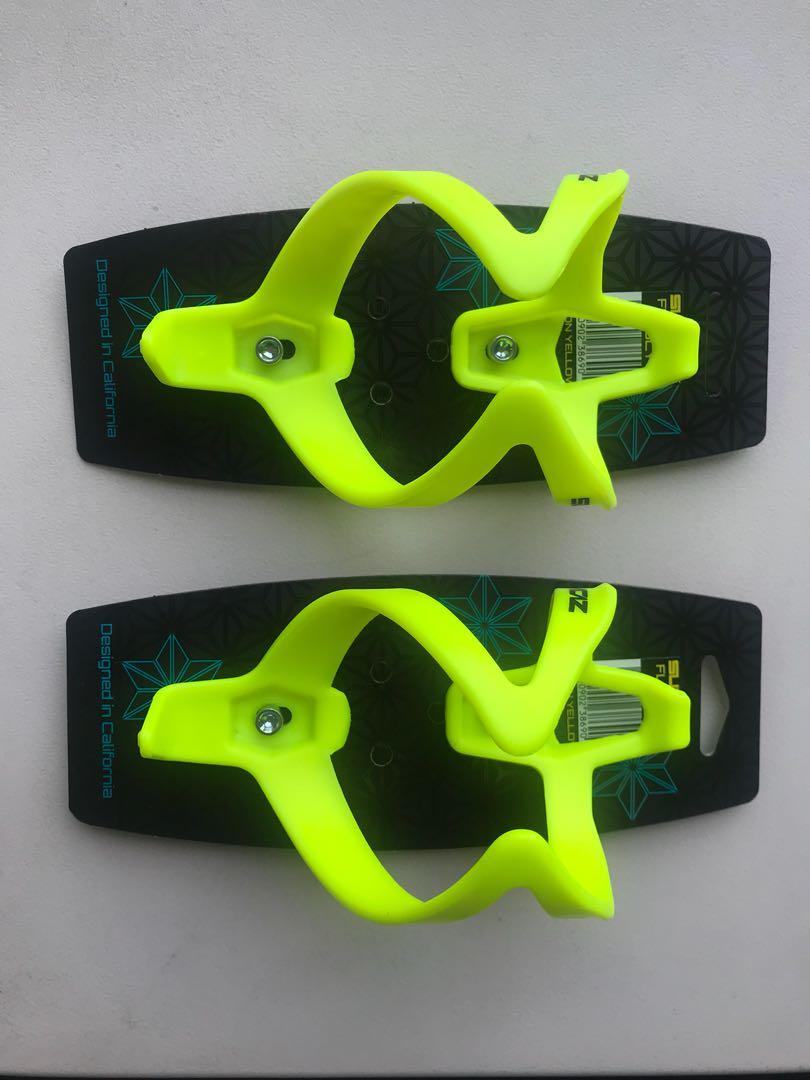 neon yellow water bottle cage