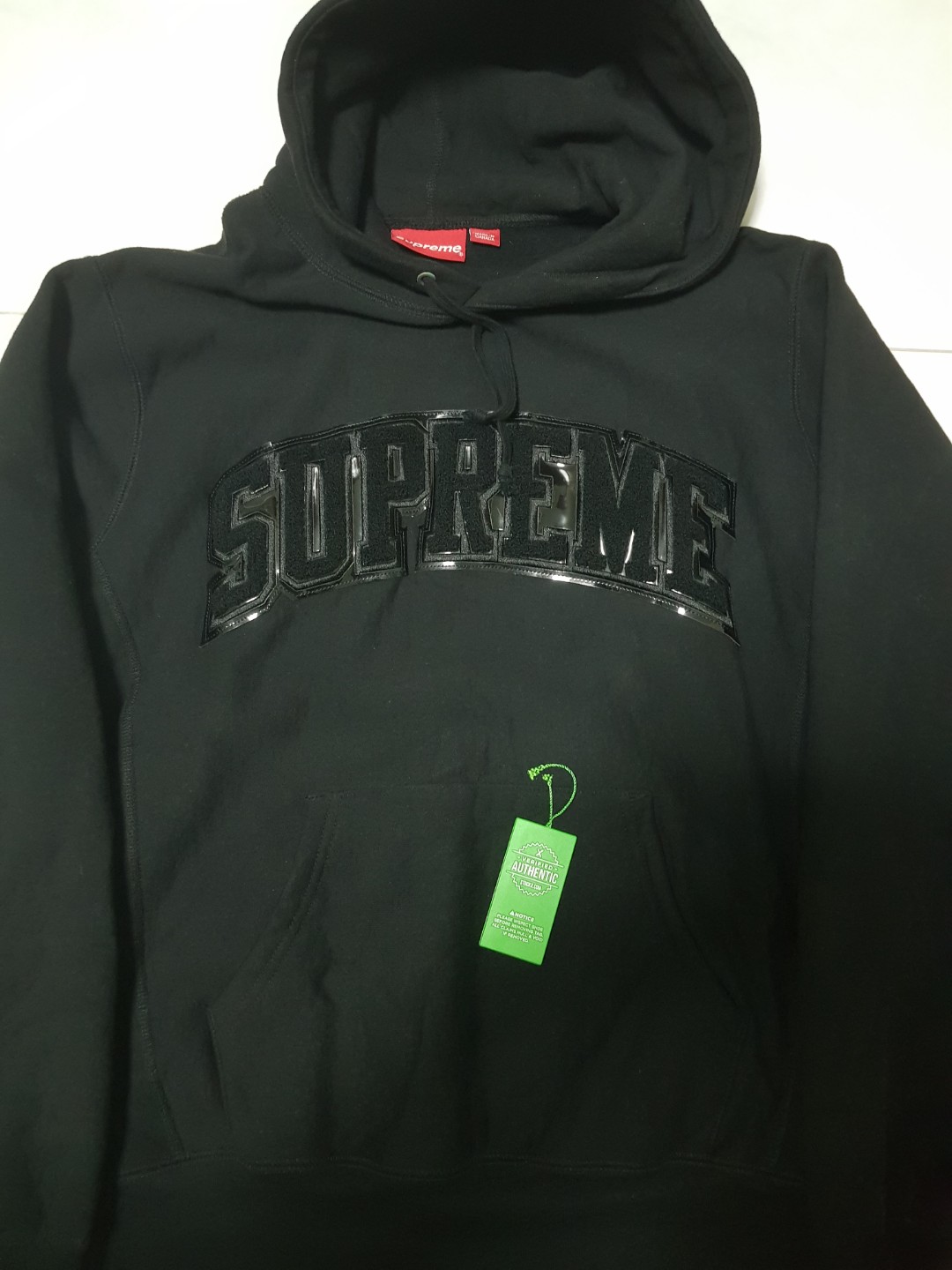 Chenille arc deals logo hooded sweatshirt