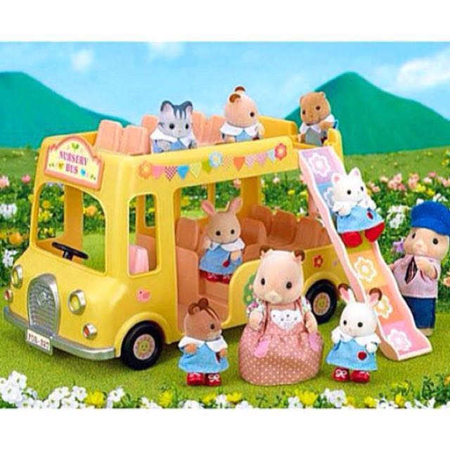 sylvanian families nursery school bus