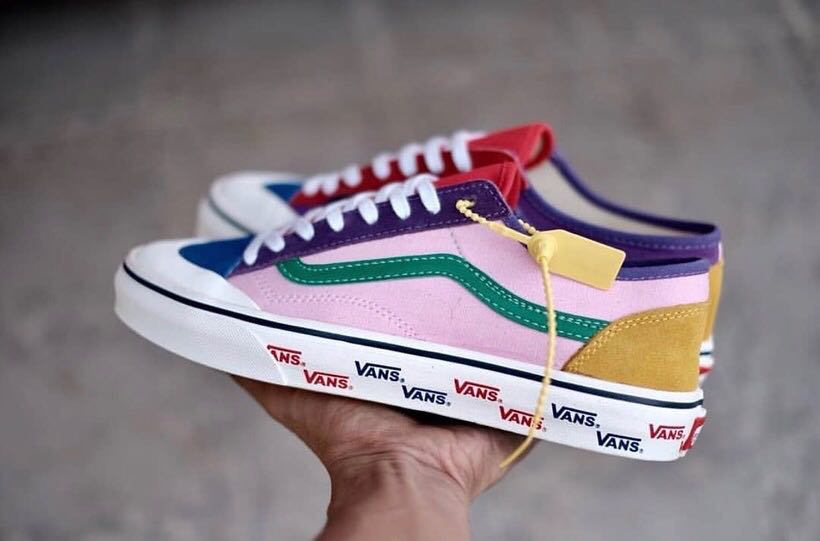 sepatu vans rainbow