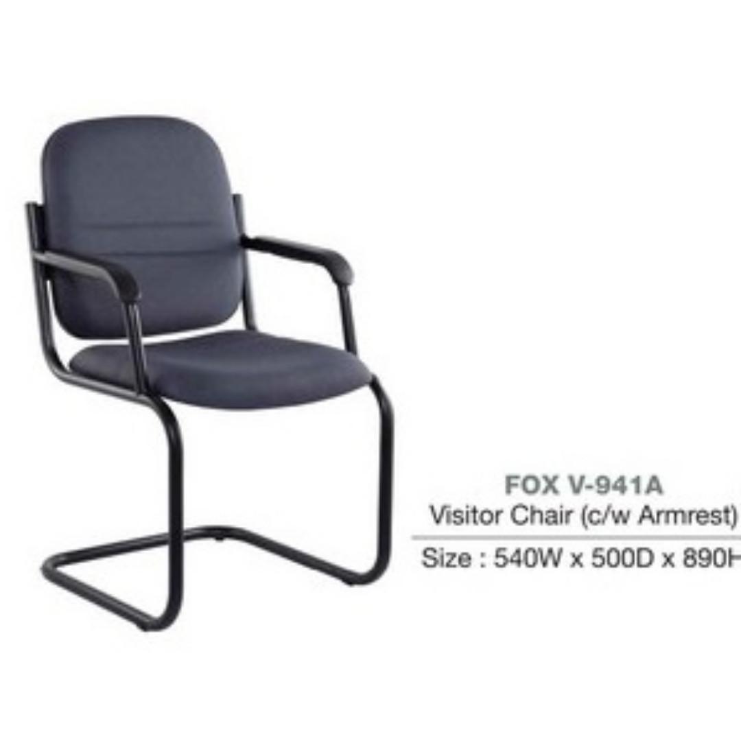 Visitor Chair Armrest V41A PVC FOC Del KLV MOQ 10 Units Furniture