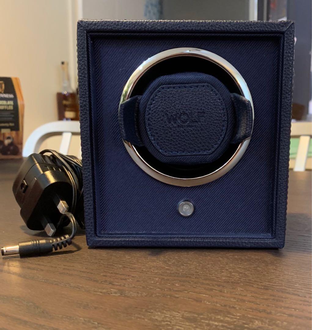 Wolf Cub Single Watch Winder - Navy, Luxury, Watches on Carousell
