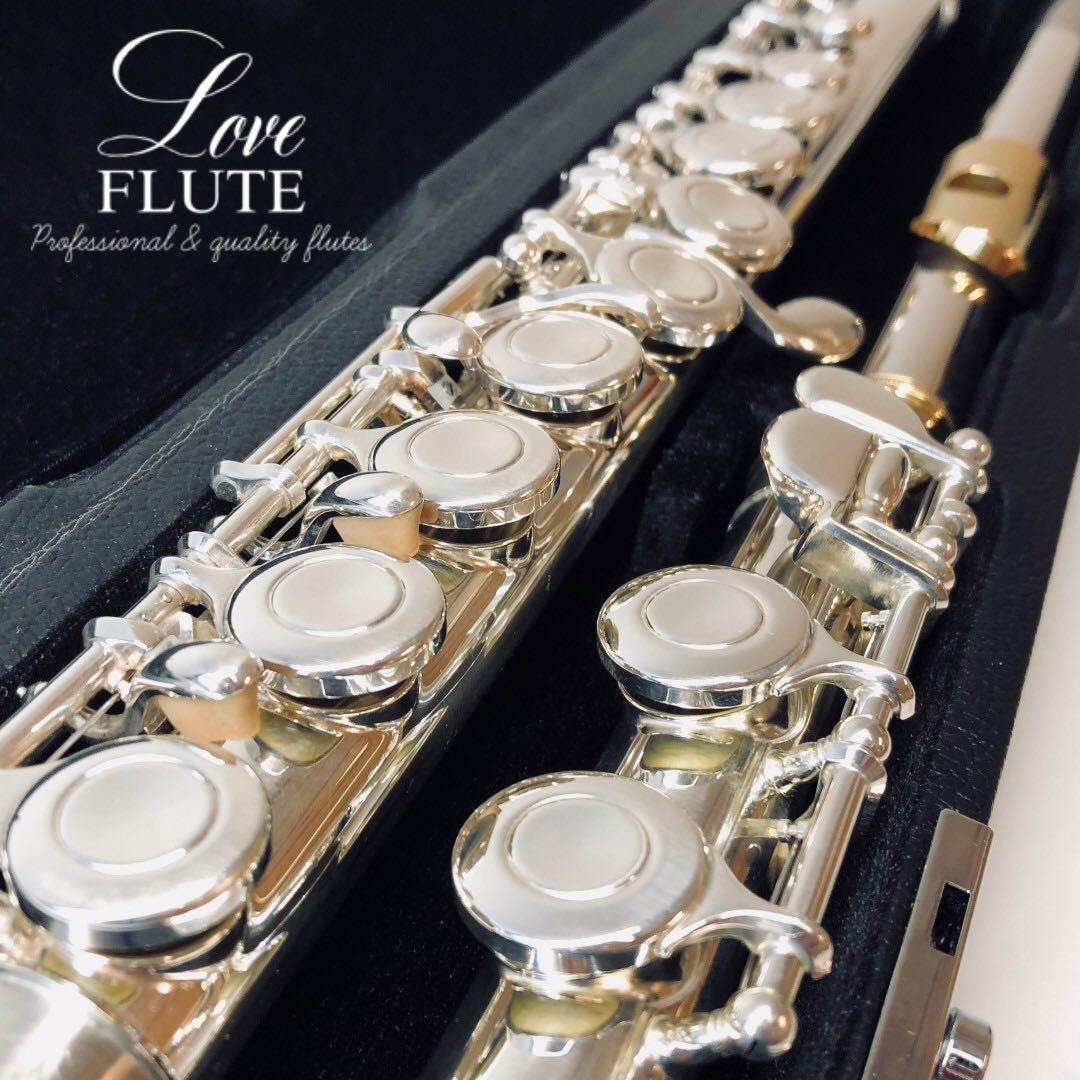 Yamaha 211 Flute + Gold lip plate 95 Like New (長笛+鍍金吹咀), 興趣及遊戲, 音樂、樂器