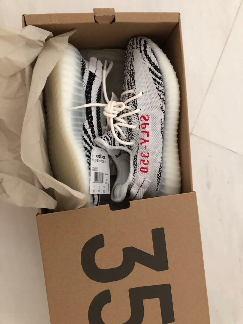Yeezy 35 clearance zebra box
