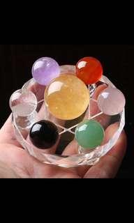Fengshui/ Quartz sphere array/ stars of david/ seven stars quartz array/ qixingzhen/ crystal ball 七彩七星阵