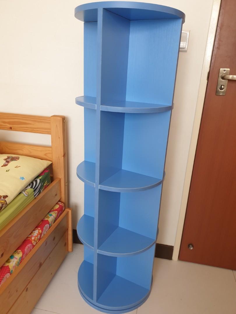 360 Degrees Rotating Children S Bookshelf Furniture Shelves
