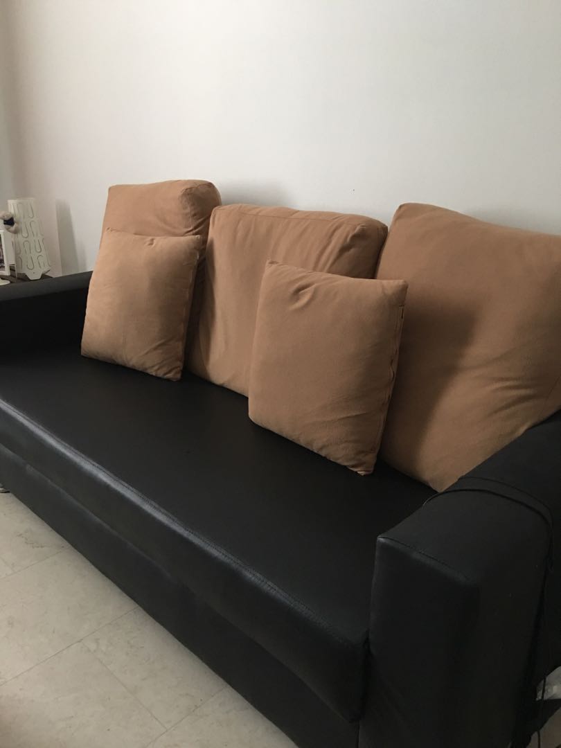 3 Seater Sofa With Stool