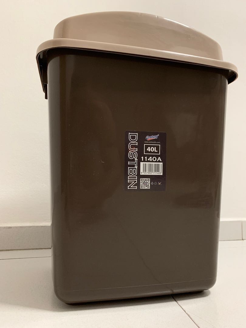 40L heavy duty swing top dustbin., Furniture & Home Living, Cleaning