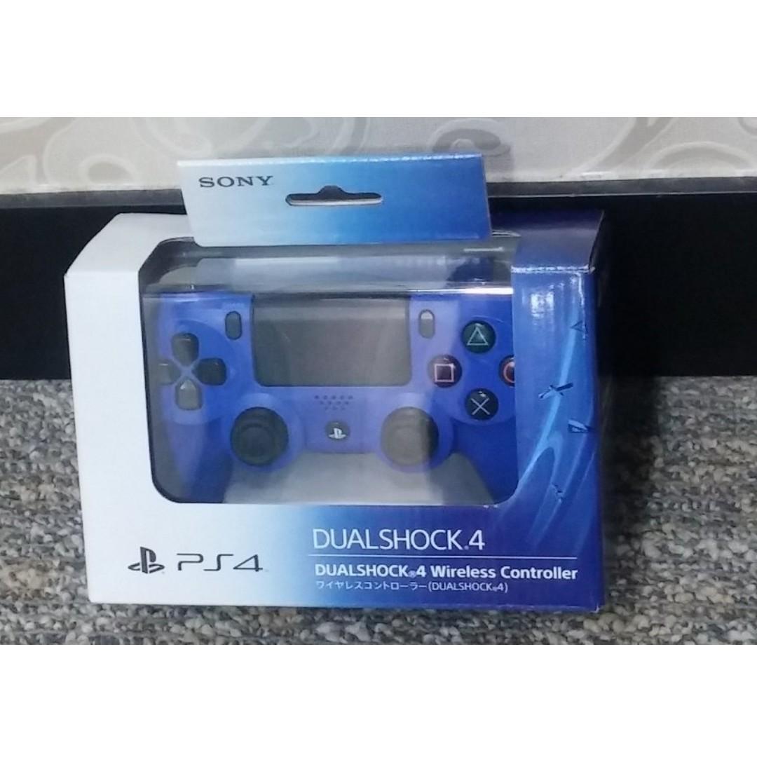 原裝SONY PS4 藍色無線控制器CUH-ZCT1J 02, 電子遊戲, 遊戲機配件, 手